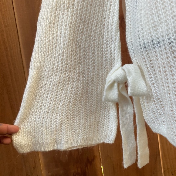 Project Naadam knit sweater tie sleeves ivory - Picture 5 of 6